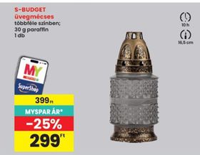 S-BUDGET üvegmécses – Spar