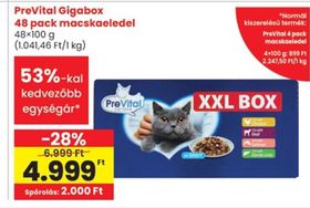 PreVital Gigabox 48 pack macskaeledel – Spar