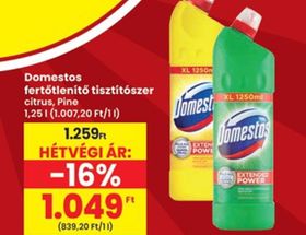 Domestos fertőtlenítő tisztítószer – Spar