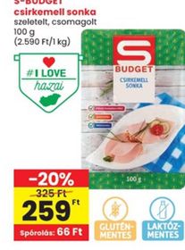S-BUDGET csirkemell sonka – Spar