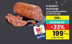 S-BUDGET disznósajt – Spar