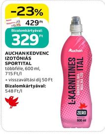AUCHAN KEDVENC IZOTÓNIÁS SPORTITAL – Auchan
