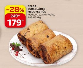 BELGA CSOKOLÁDÉS-MEGGYES RÚD – Auchan