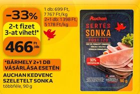 Auchan AUCHAN KEDVENC SZELETELT SONKA – Auchan