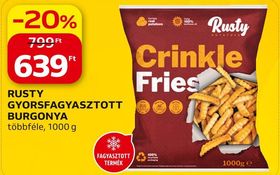 Rusty RUSTY GYORSFAGYASZTOTT BURGONYA – Auchan