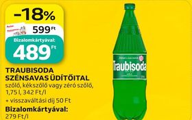 Traubisoda TRAUBISODA SZÉNSAVAS ÜDÍTŐITAL – Auchan