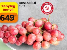 ROSÉ SZŐLŐ – Auchan