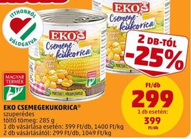 EKO CSEMEGEKUKORICA* – Penny