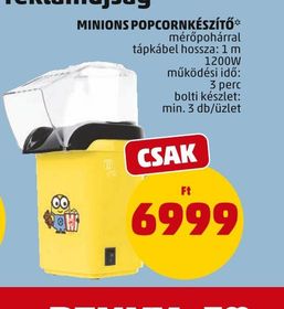 Minions MINIONS POPCORNKÉSZÍTŐ* – Penny