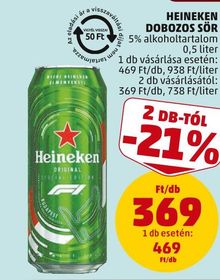 Heineken HEINEKEN DOBOZOS SÖR – Penny