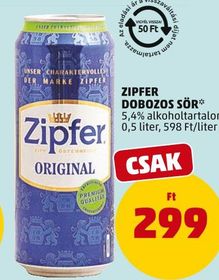 Zipfer ZIPFER DOBOZOS SÖR* – Penny