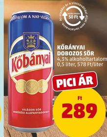 Kőbányai KŐBÁNYAI DOBOZOS SÖR – Penny