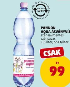 PANNON AQUA ÁSVÁNYVÍZ* – Penny