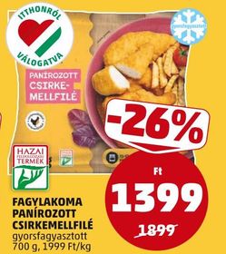 FAGYLAKOMA PANÍROZOTT CSIRKEMELLFILÉ – Penny