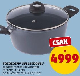 FŐZŐEDÉNY ÜVEGFEDŐVEL – Penny