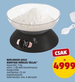 BERLINGER HAUS KONYHAI MÉRLEG TÁLLAL* – Penny