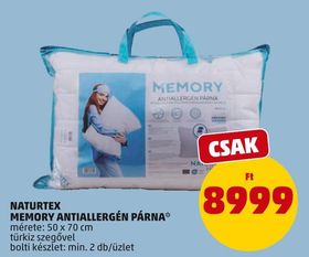 NATURTEX MEMORY ANTIALLERGÉN PÁRNA* – Penny