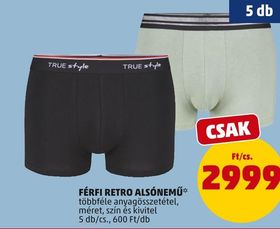 TRUE style FÉRFI RETRO ALSÓNEMŰ – Penny