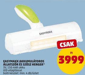 EASYMAXX AKKUMULÁTOROS ÁLLATSZŐR ÉS SZÖSZ HENGER – Penny