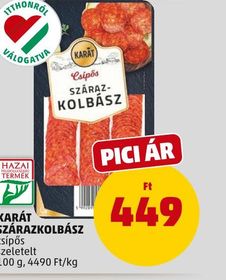 Karát KARÁT SZÁRAZKOLBÁSZ – Penny