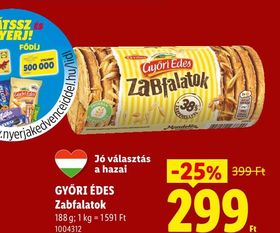 GYŐRI ÉDES Zabfalatok – Lidl