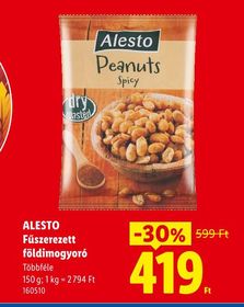 ALESTO Fűszerezett földimogyoró – Lidl