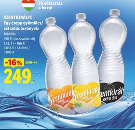 SZENTKIRÁLYI Egy csepp gyümölcs/ extradús ásványvíz – Lidl
