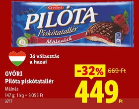 GYŐRI Pilóta piskótatallér – Lidl