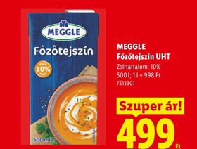 MEGGLE Főzőtejszín UHT – Lidl