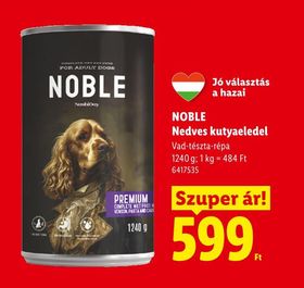 NOBLE Nedves kutyaeledel – Lidl