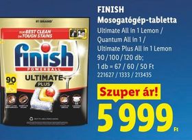 FINISH Mosogatógép-tabletta – Lidl