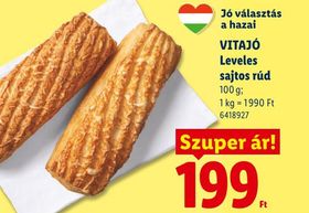 VITAJÓ Leveles sajtos rúd – Lidl