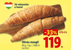 Olívás stangli – Lidl