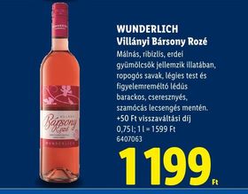 WUNDERLICH Villányi Bársony Rozé – Lidl