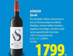 GÜNZER Syrah – Lidl