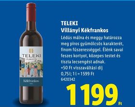 TELEKI Villányi Kékfrankos – Lidl