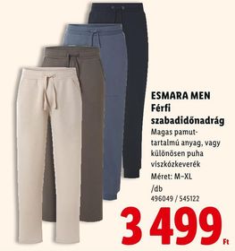 ESMARA MEN Férfi szabadidőnadrág – Lidl