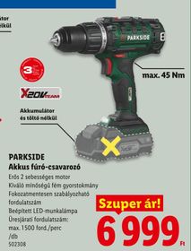 PARKSIDE Akkus fúró-csavarozó – Lidl