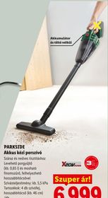 PARKSIDE Akkus kézi porszívó – Lidl