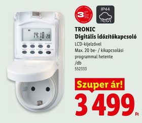 TRONIC Digitális időzítőkapcsoló – Lidl