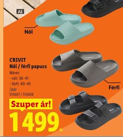 CRIVIT Női / férfi papucs – Lidl