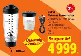 CRIVIT Akkumulátoros shaker – Lidl