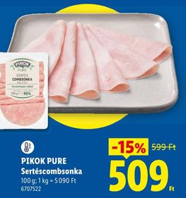 PIKOK PURE Sertéscombsonka – Lidl