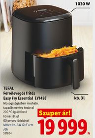 TEFAL Forrólevegős fritőz Easy Fry Essential EY1458 – Lidl