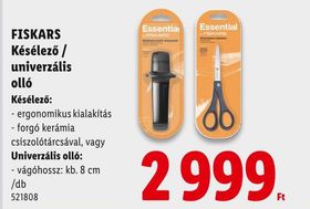 FISKARS Késélező / univerzális olló – Lidl