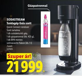 SODASTREAM Szódagép Gaia szett – Lidl
