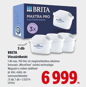 BRITA Vízszűrőbetét – Lidl