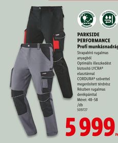 PARKSIDE PERFORMANCE Profi munkásnadrág – Lidl