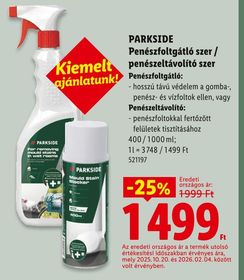PARKSIDE Penészfoltgátló szer / penészeltávolító szer – Lidl
