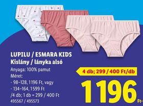 LUPILU / ESMARA KIDS Kislány / lányka alsó – Lidl